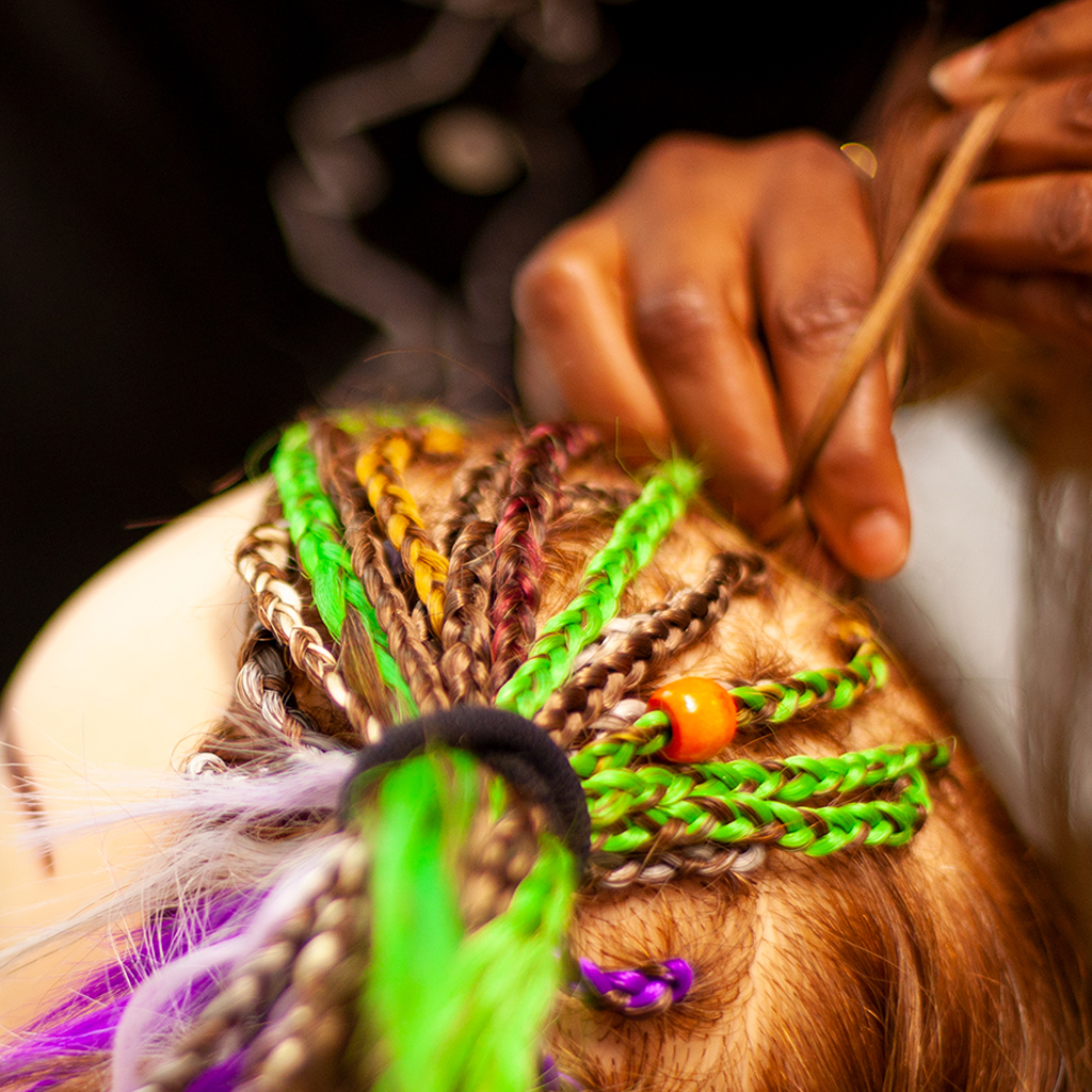 Kezdő holland fonás és parketta fonás oktatás babafejen